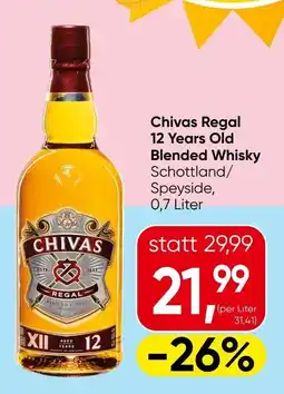 Spar Chivas regal 12 years old blended whisky Angebot