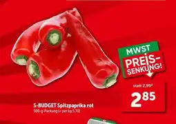 Interspar S budget spitzpaprika rot Angebot