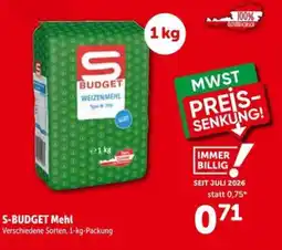 Interspar S budget mehl Angebot