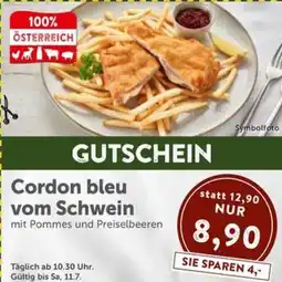Interspar Cordon bleu vom schwein Angebot