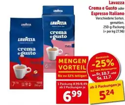 Interspar Lavazza Crema e Gusto oder Espresso Italiano Angebot