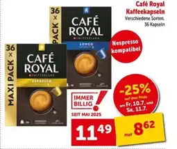 Interspar Café royal kaffeekapseln Angebot