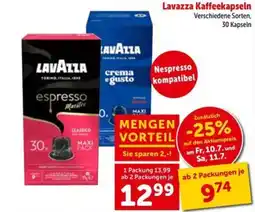 Interspar Lavazza kaffeekapseln Angebot