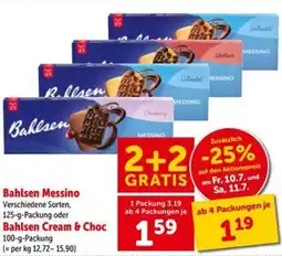 Interspar Bahlsen messino oder bahlsen cream & choc Angebot