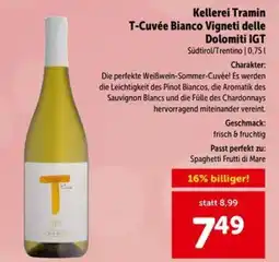 Interspar Kellerei tramin t-cuvée bianco vigneti delle dolomiti igt Angebot