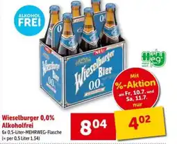 Interspar Wieselburger 0,0% Alkoholfrei Angebot