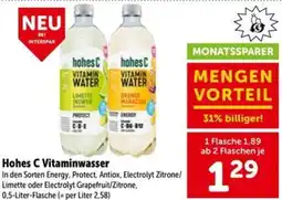 Interspar Hohes C Vitaminwasser Angebot