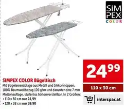 Interspar Simpex color bügeltisch Angebot