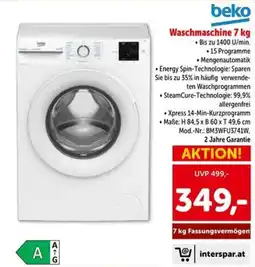 Interspar Beko waschmaschine Angebot