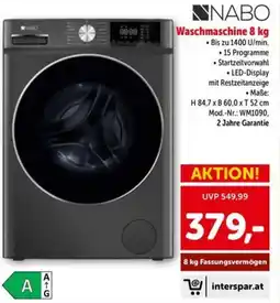Interspar Nabo waschmaschine Angebot
