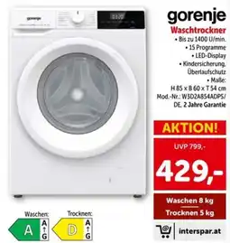 Interspar Gorenje waschtrockner Angebot