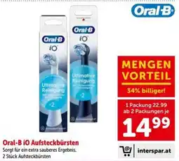 Interspar Oral-b io aufsteckbürsten Angebot