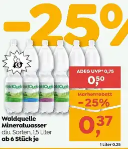 ADEG Waldquelle mineralwasser Angebot