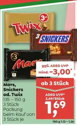 ADEG Mars snickers od. twix Angebot
