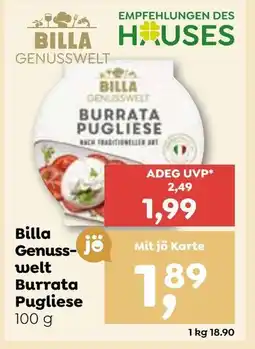 ADEG Billa genusswelt burrata pugliese Angebot