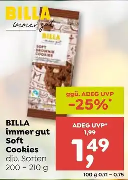 ADEG Billa immer gut soft cookies Angebot