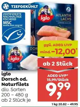 ADEG Iglo dorsch od. naturfilets Angebot
