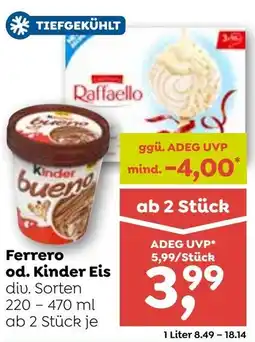 ADEG Ferrero od. kinder eis Angebot
