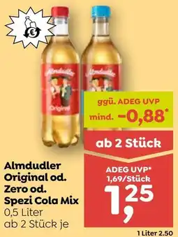 ADEG Almdudler original od. zero od. spezi cola mix Angebot