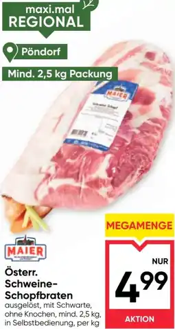 Maximarkt Österr. Schweine Schopfbraten Angebot