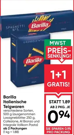 Maximarkt Barilla italienische teigwaren Angebot