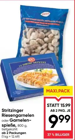 Maximarkt Stritzinger riesengarnelen oder garnelen- spieße Angebot