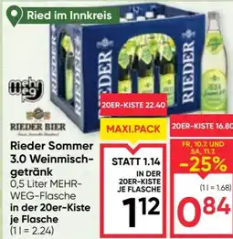 Maximarkt Rieder sommer 3.0 weinmisch- getränk Angebot