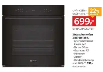 Einbaubackofen bbi78ht1sk