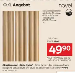XXXLutz Akustikpaneel Eiche Natur Angebot