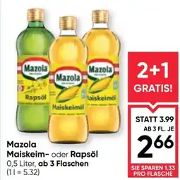 Maximarkt Mazola Maiskeim- oder Rapsöl Angebot