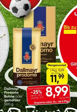 Spar Prodomo bohne oder gemahlen Angebot