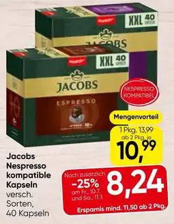 Spar Jacobs Nespresso kompatible Kapseln Angebot