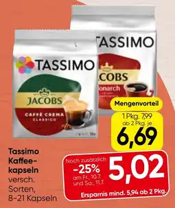 Spar Tassimo Kaffee- kapseln Angebot