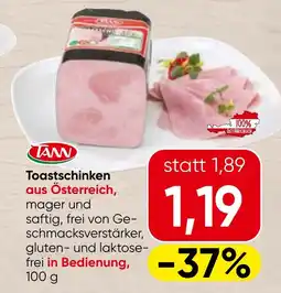 Spar Toastschinken aus Österreich Angebot
