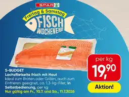 Spar S-budget lachsfiletseite frisch mit haut Angebot