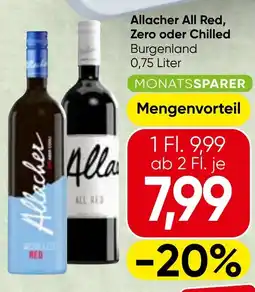 Spar Allacher all red, zero oder chilled burgenland Angebot