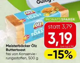 Spar Meisterbäcker ölz buttertoast Angebot