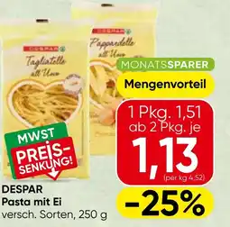 Spar Despar pasta mit ei Angebot
