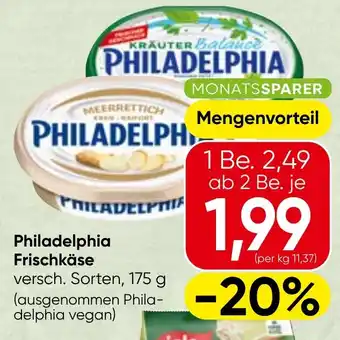 Spar Philadelphia frischkäse Angebot