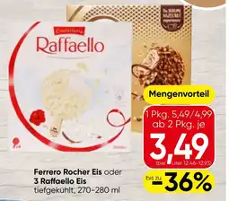 Spar Ferrero Rocher Eis oder 3 Raffaello Eis Angebot