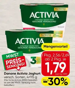 Spar Danone Activia Joghurt Angebot
