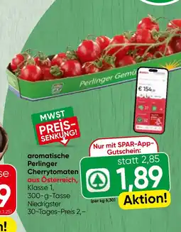 Spar Aromatische perlinger cherrytomaten Angebot