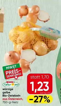 Spar Würzige gelbe bio-zwiebeln Angebot