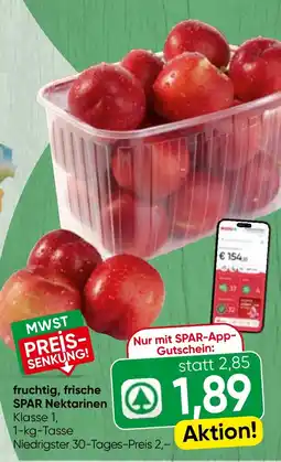 Spar Fruchtig, frische spar nektarinen Angebot