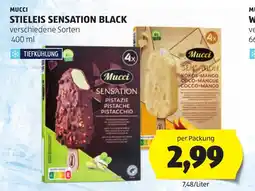Hofer Mucci stieleis sensation black Angebot
