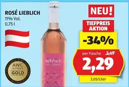 Hofer Rosé lieblich Angebot