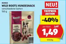 Hofer Romeo wild roots hundesnack Angebot