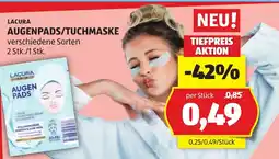 Hofer Lacura augenpads/tuchmaske Angebot