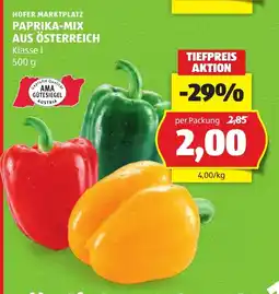 Hofer Hofer marktplatz paprika-mix aus österreich Angebot