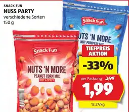Hofer Snack fun nuss party Angebot